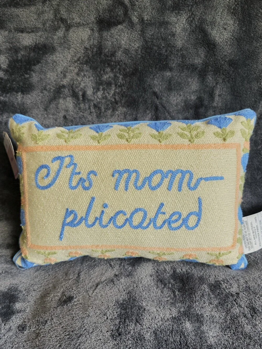 New It's Mom Plicated Decorative Lumbar Pillow bundle, 14